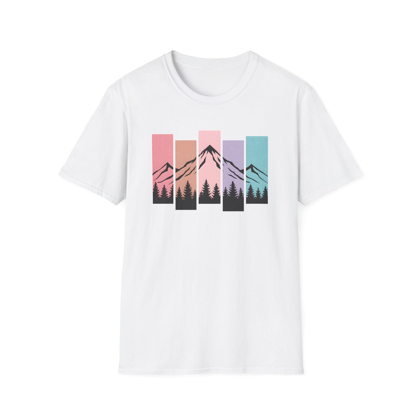Retro Sunset Vertical Pastels T-shirt