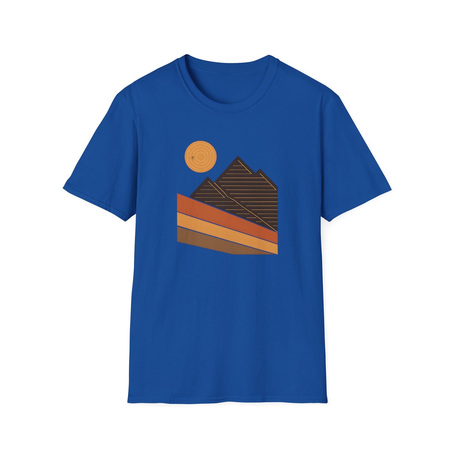 Geometric And Topographic Landscape T-shirt