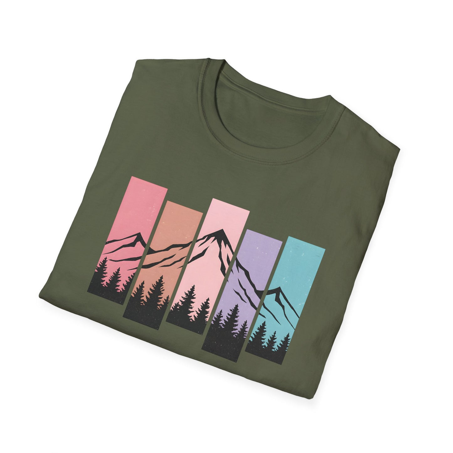 Retro Sunset Vertical Pastels T-shirt