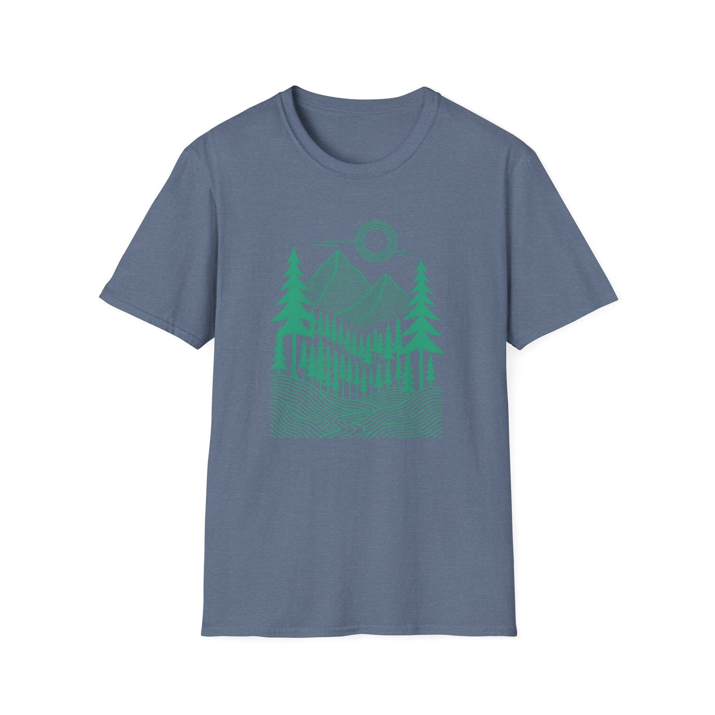 Geometrical Landscape Teal