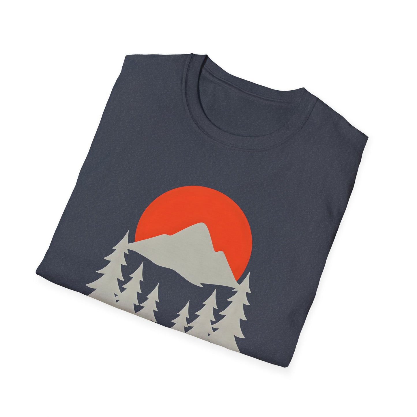 Grey Mountain Silhouette At Sunset T-shirt
