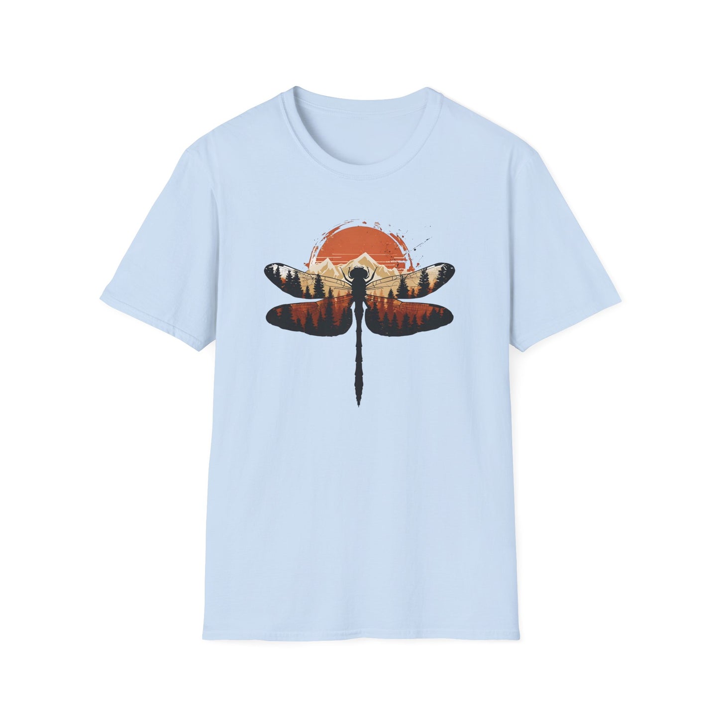Dragonfly Sunset Double Exposure