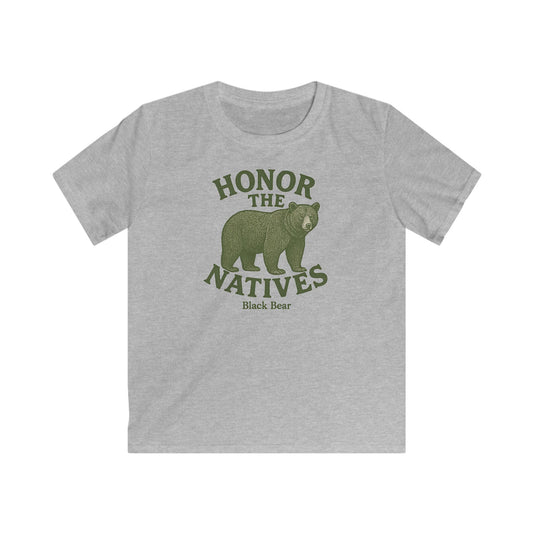 Children's Honor The Natives Black Bear T-shirt