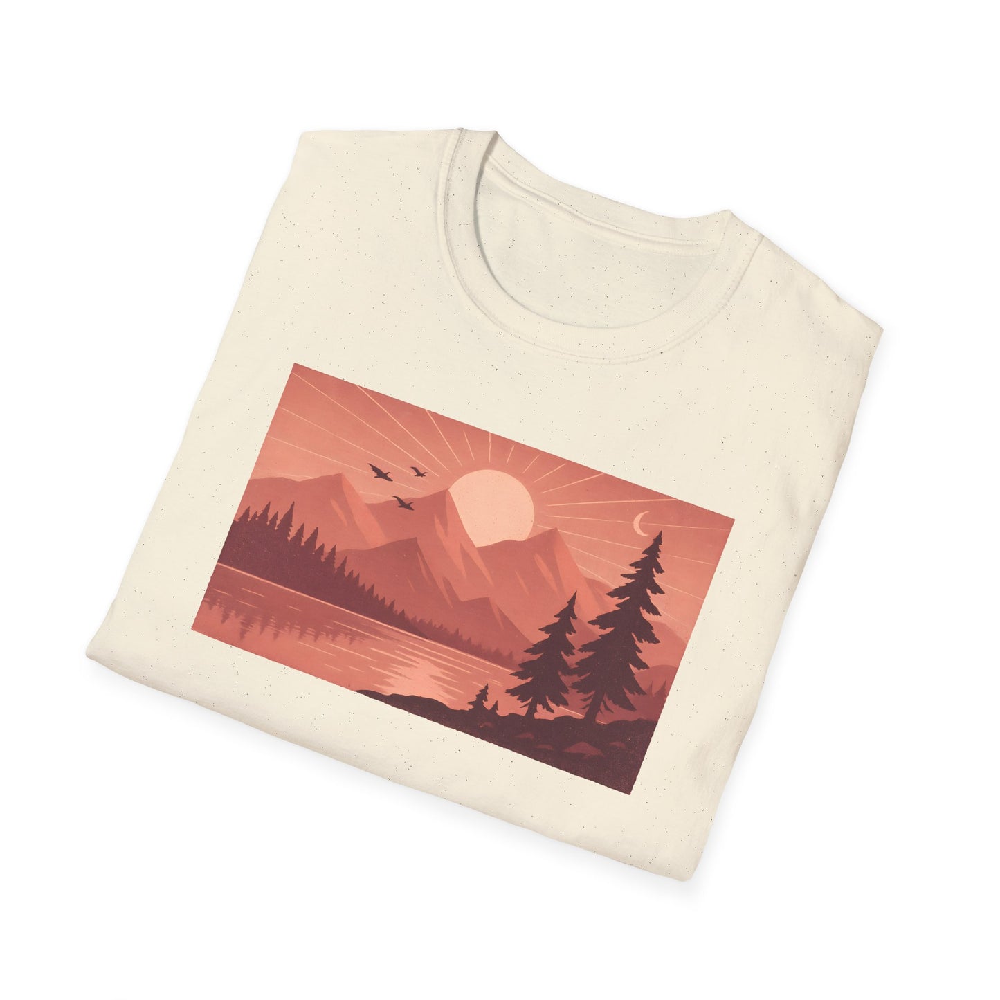 Mountain Lake Landscape Pinkscale
