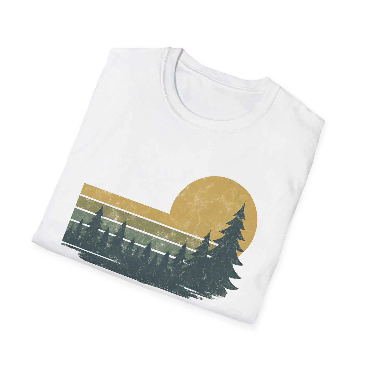 Golden Forest Retro Sunset