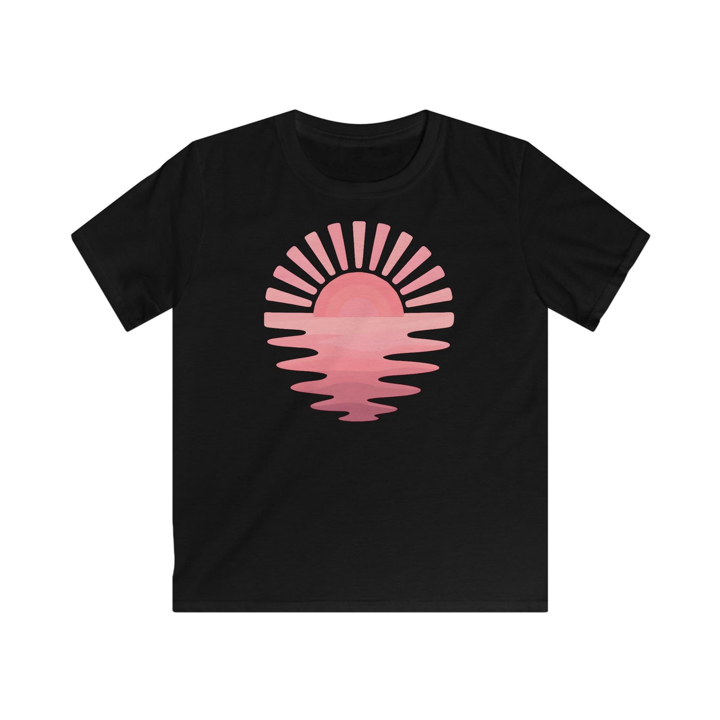 Children’s Pink Sunset Waves T-shirt