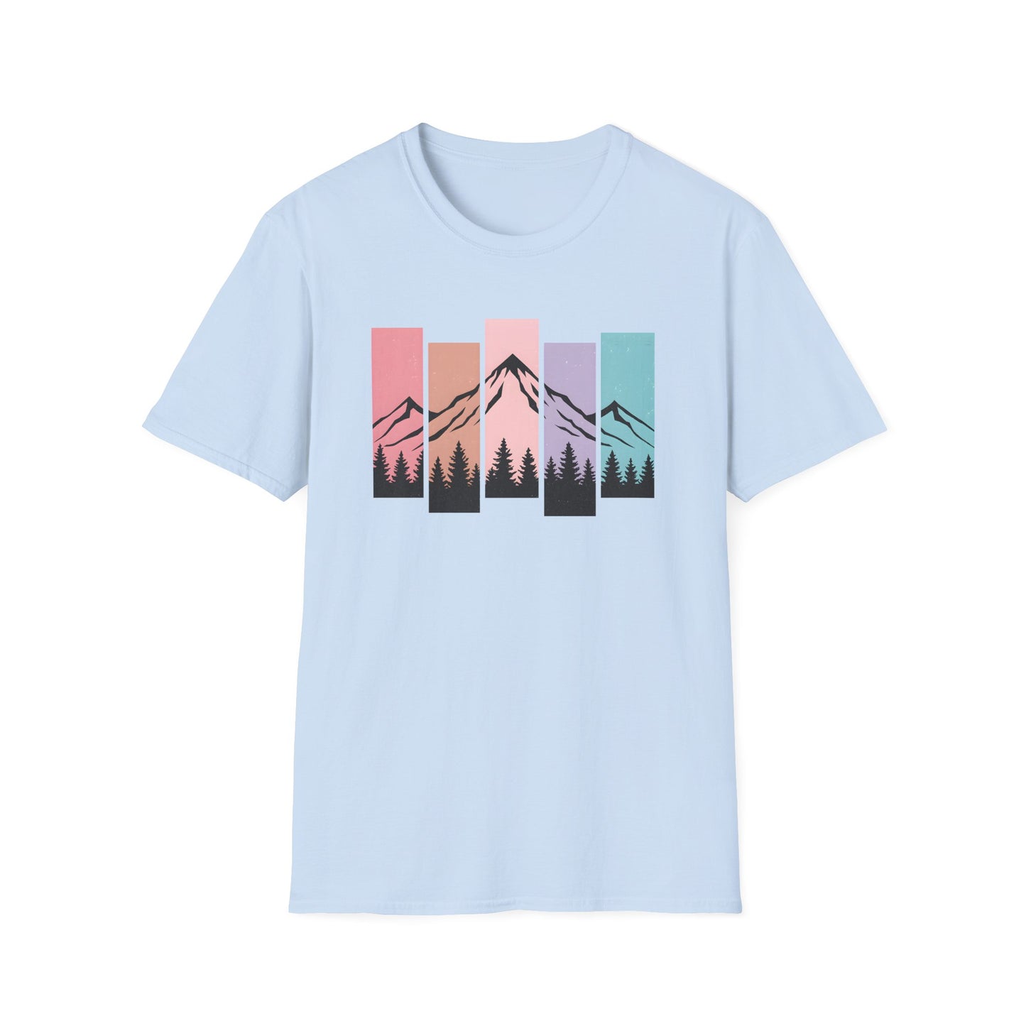 Retro Sunset Vertical Pastels T-shirt
