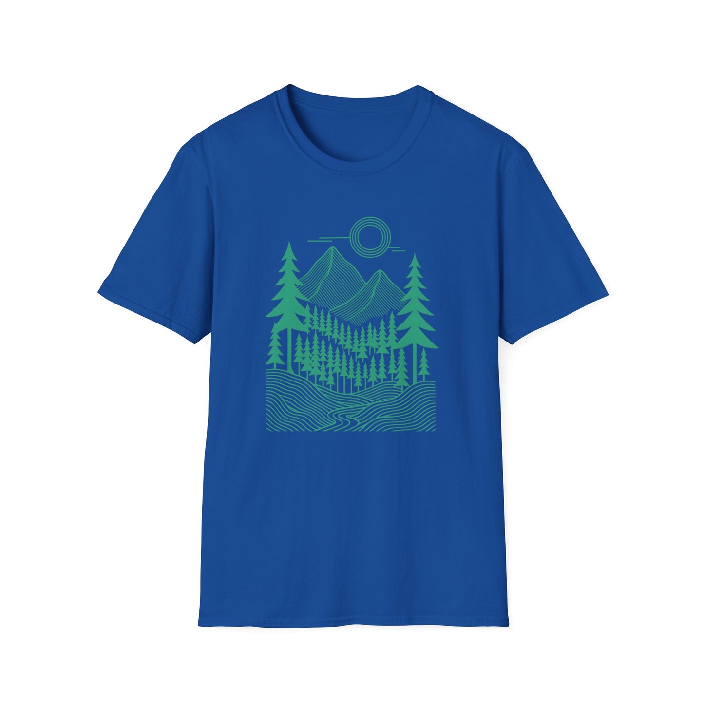Geometrical Landscape Teal