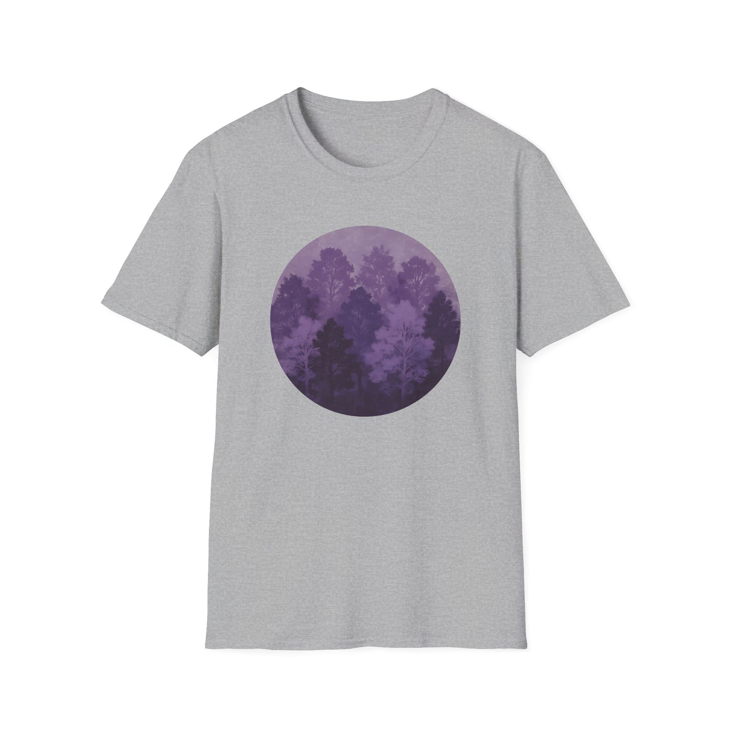 Purple Forest Oil Painting T-shirt