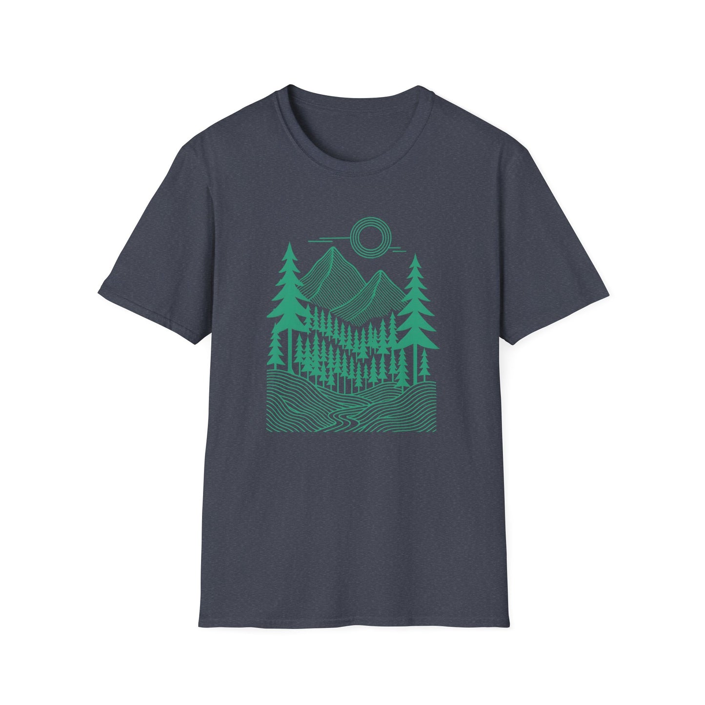 Geometrical Landscape Teal