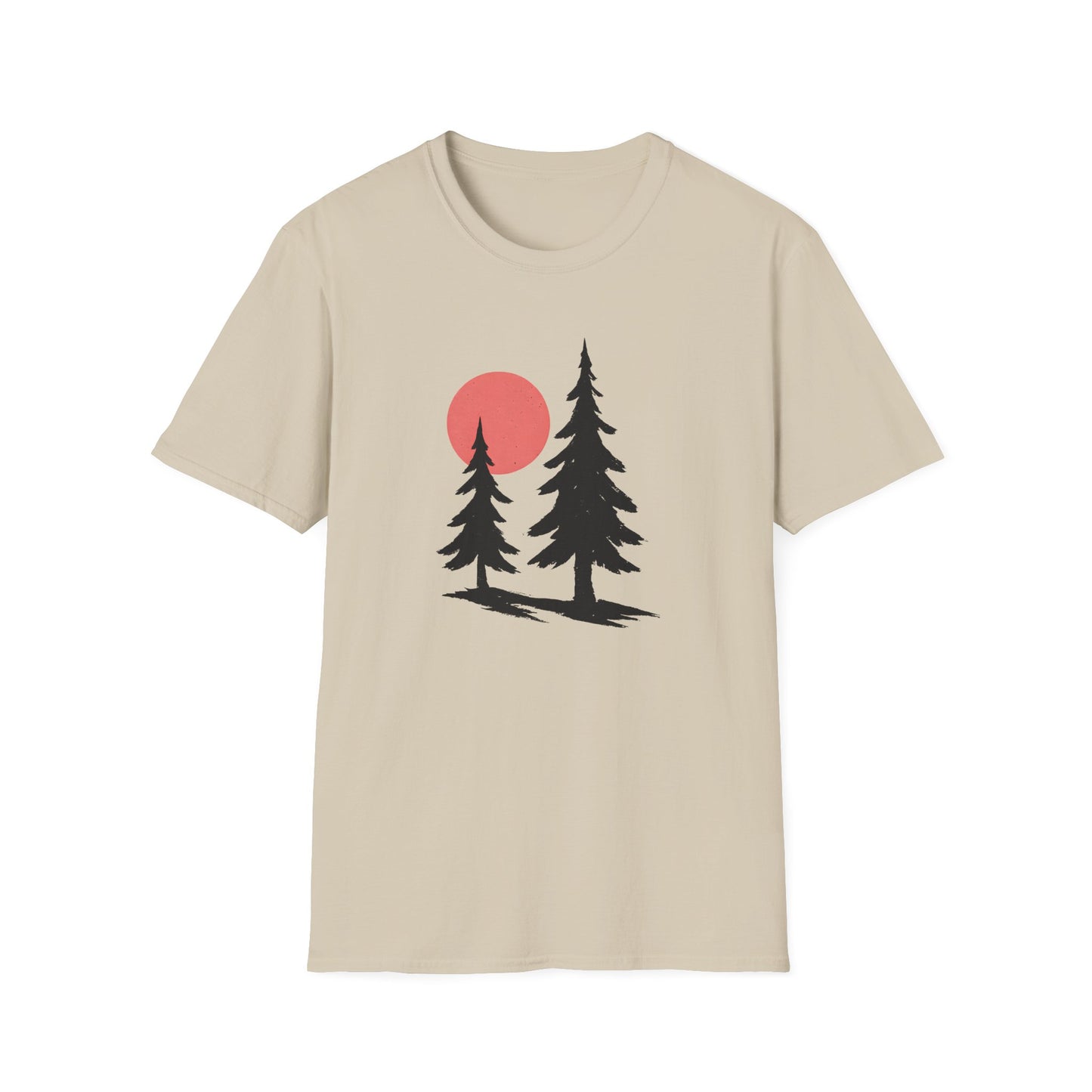 Serene Pines Under Sunset T-shirt