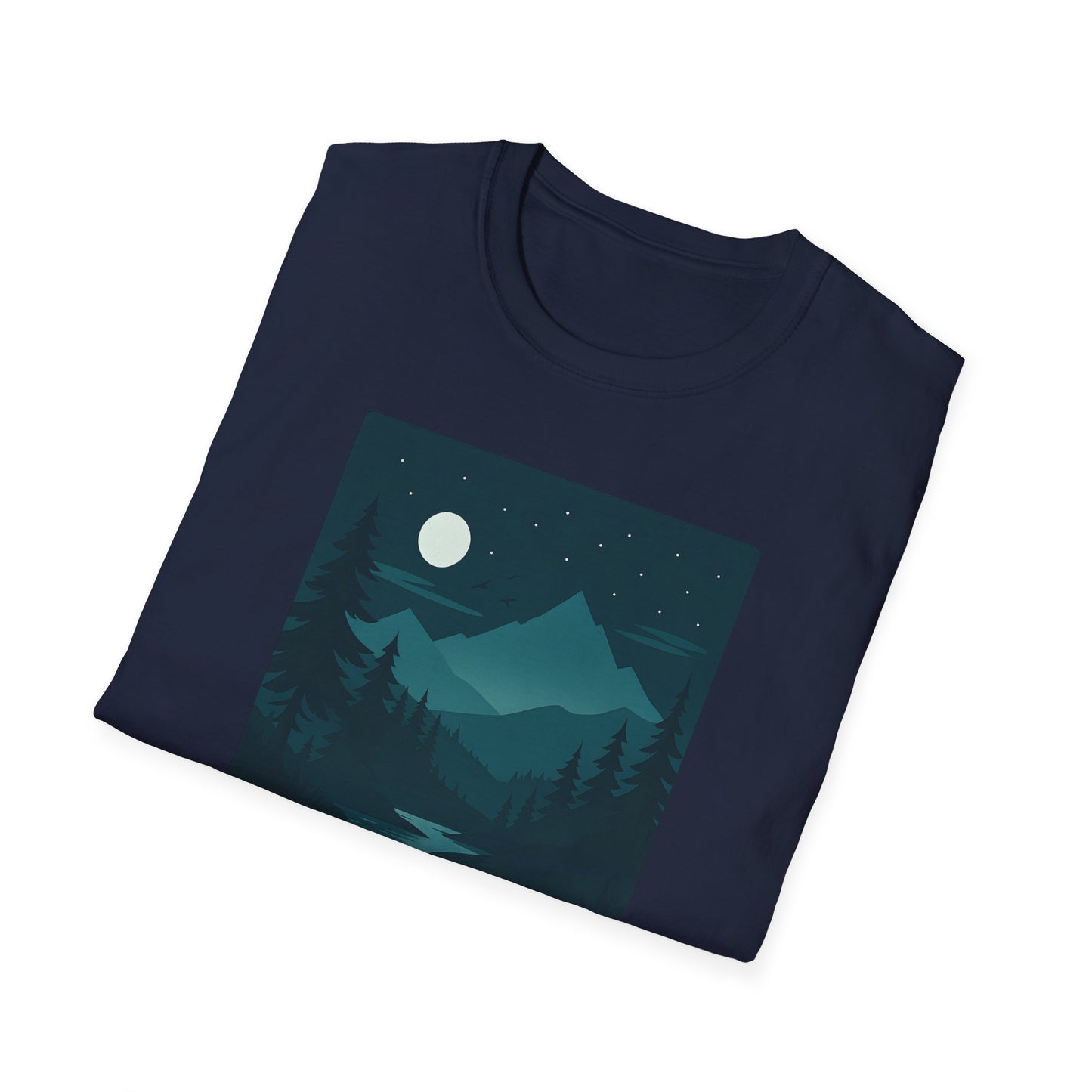 Dark Night Mountain Landscape