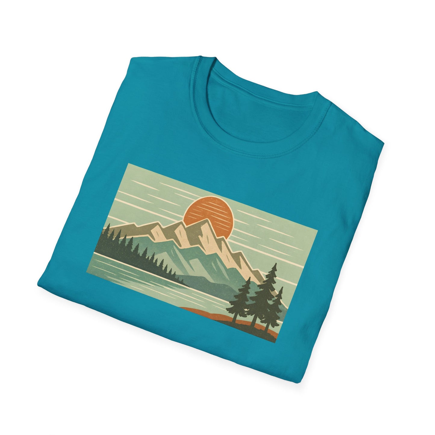 Retro Midday Mountain Peak T-shirt