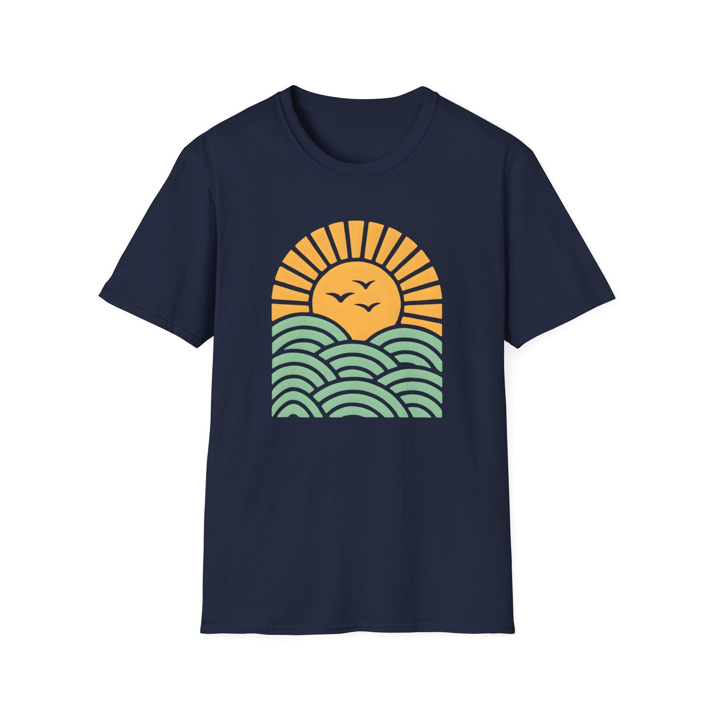 Sunrise Over Serene Waves T-shirt