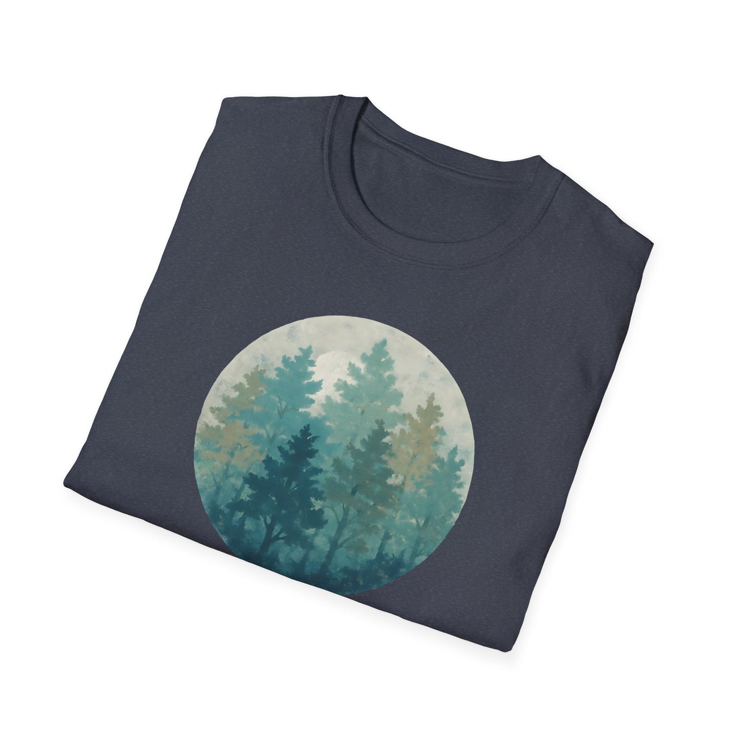 Forest Oil Painting Teals