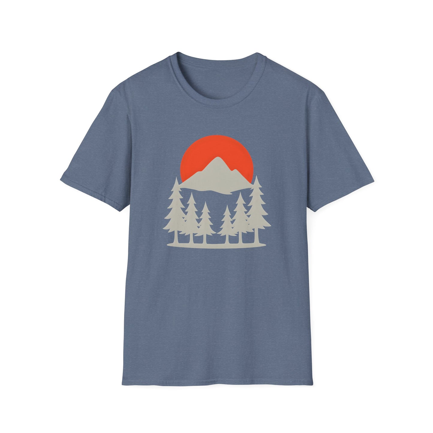 Grey Mountain Silhouette At Sunset T-shirt