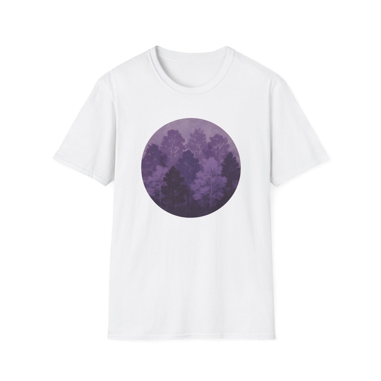 Purple Forest Oil Painting T-shirt