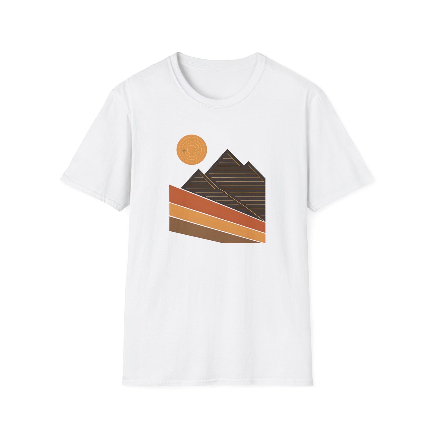 Geometric And Topographic Landscape T-shirt