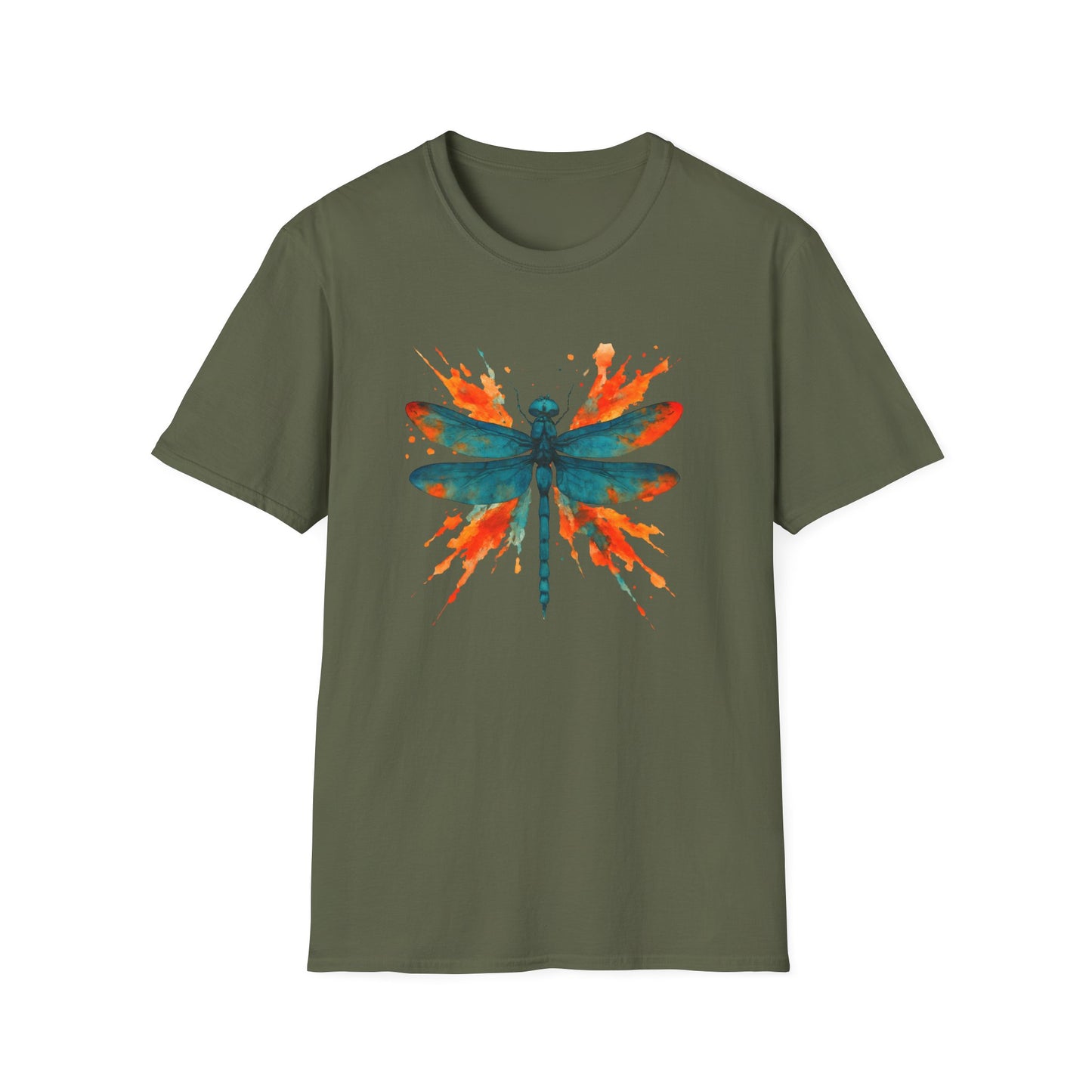 Dragonfly Red Splash T-shirt
