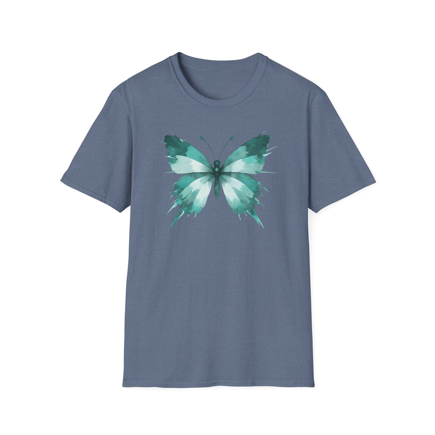Butterfly Teal Watercolor