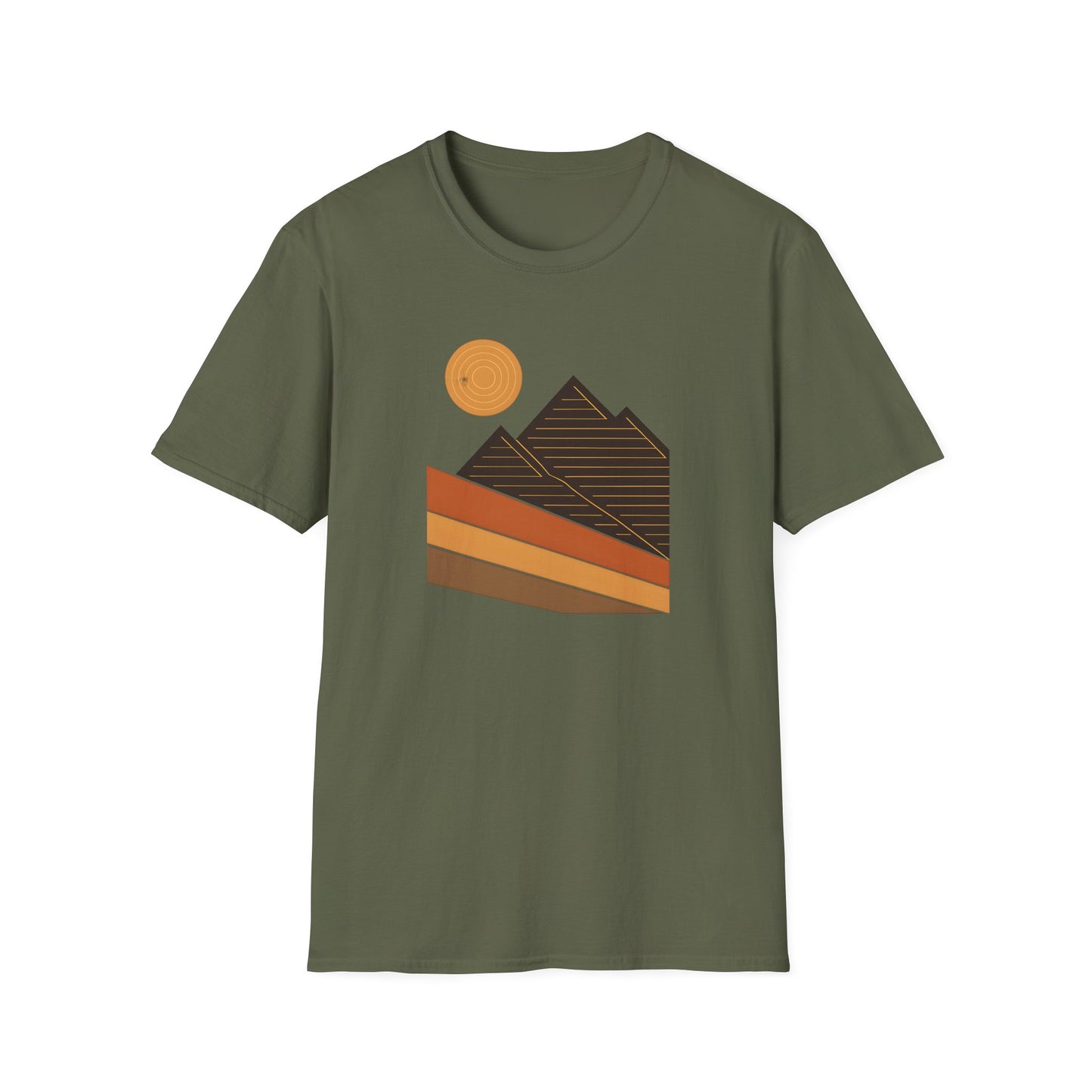 Geometric And Topographic Landscape T-shirt