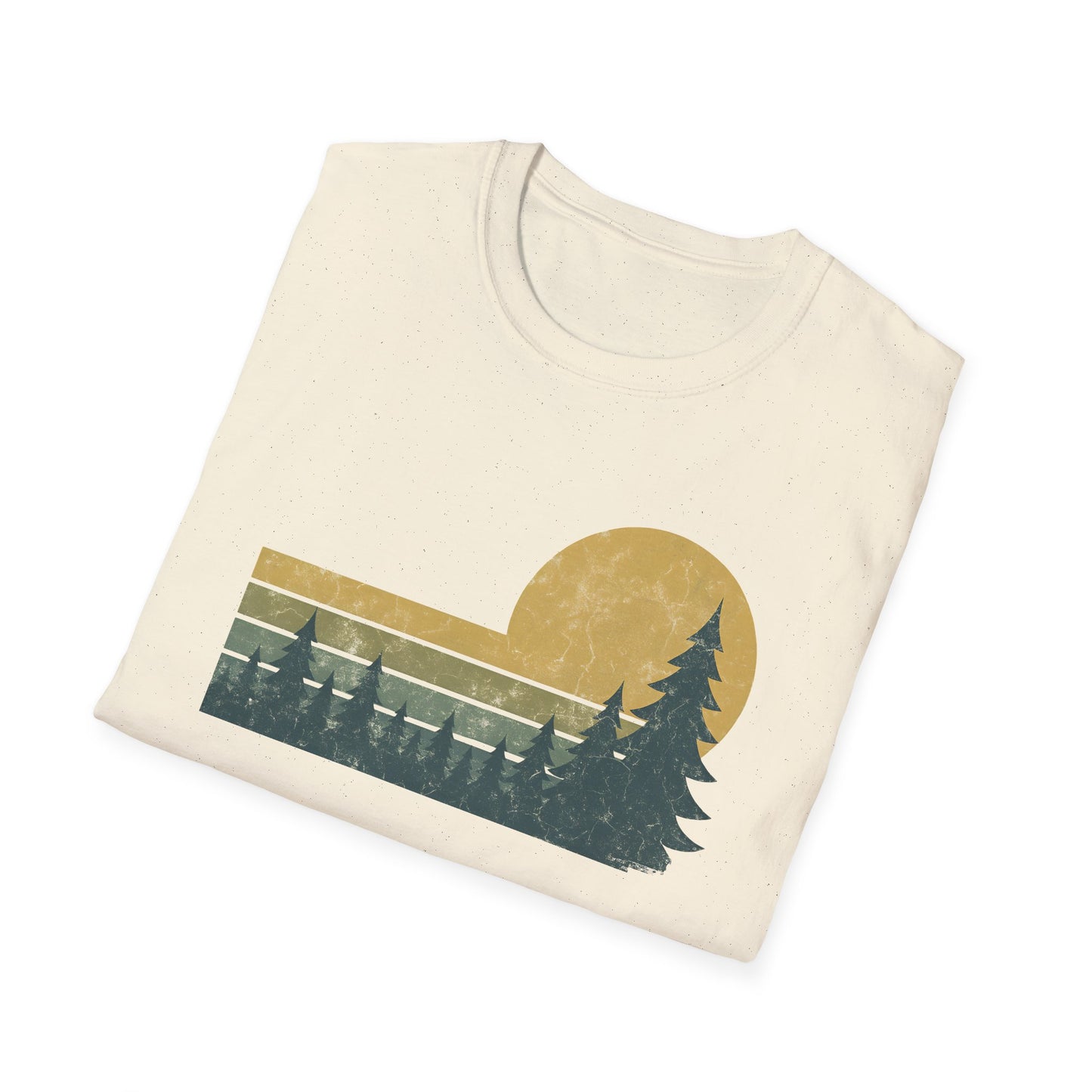 Retro Sunset Over Pines T-shirt