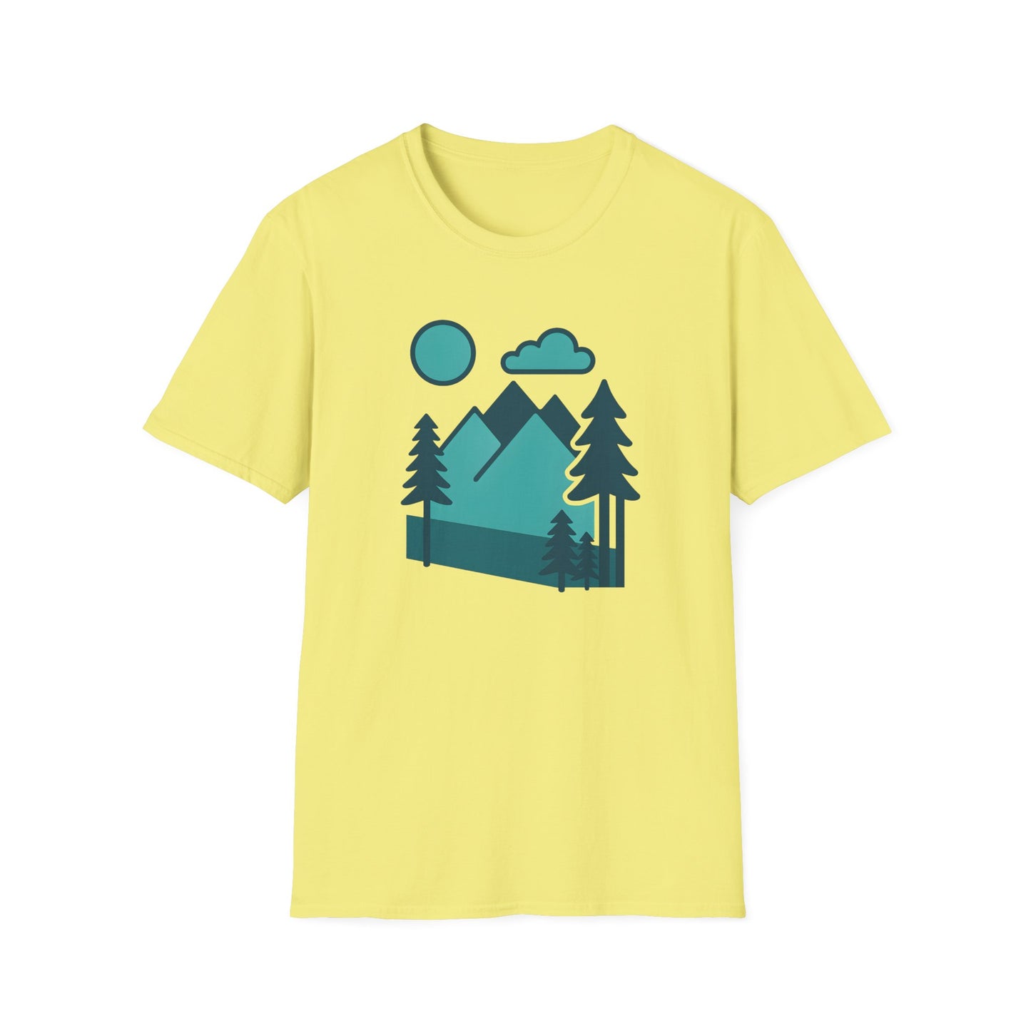 Minimalist Mountain Landscape T-shirt