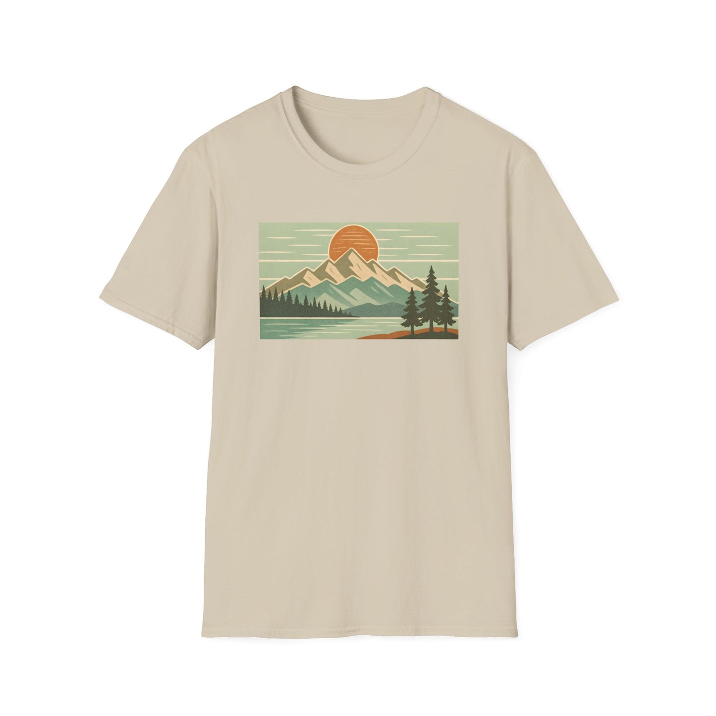 Retro Midday Mountain Peak T-shirt