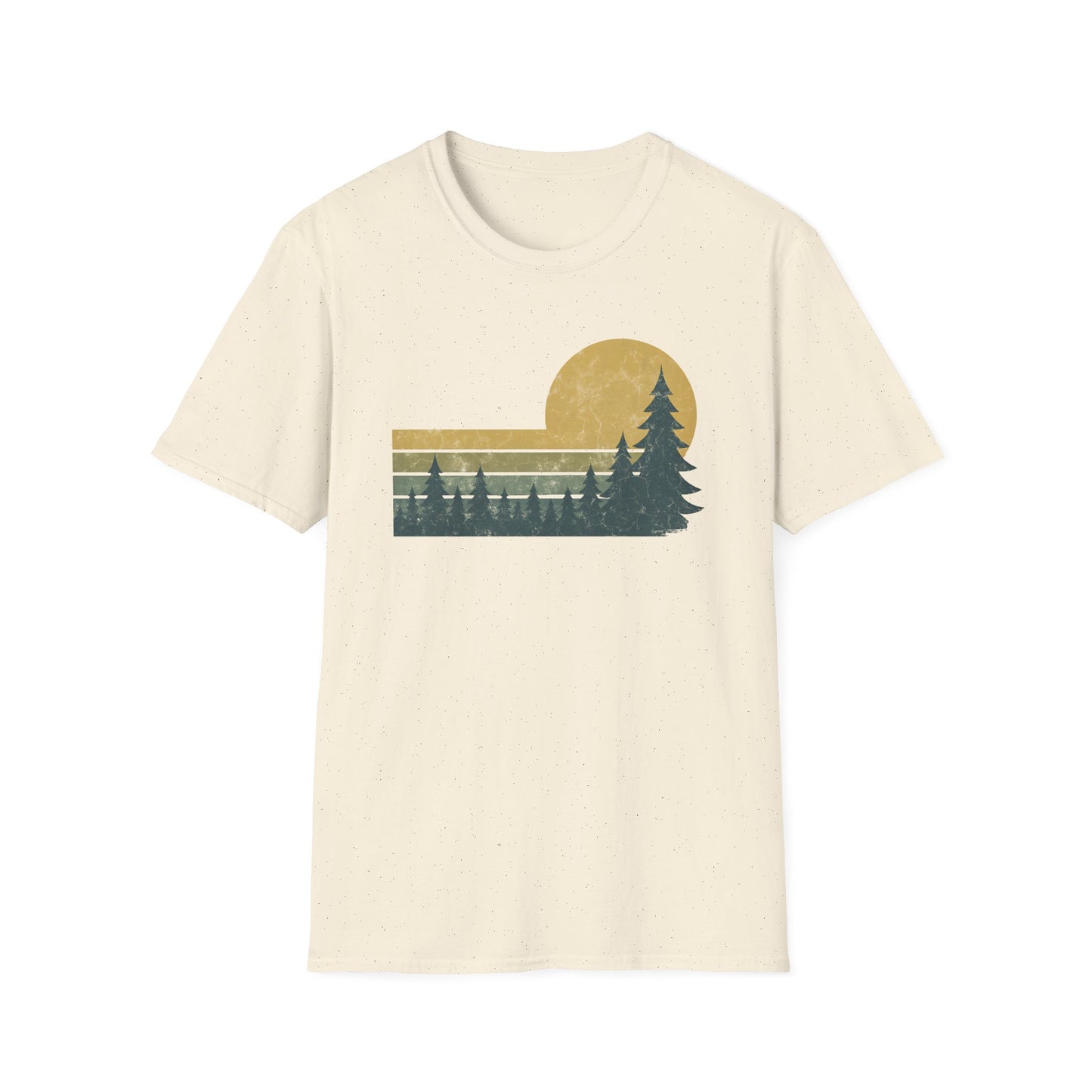 Retro Sunset Over Pines T-shirt