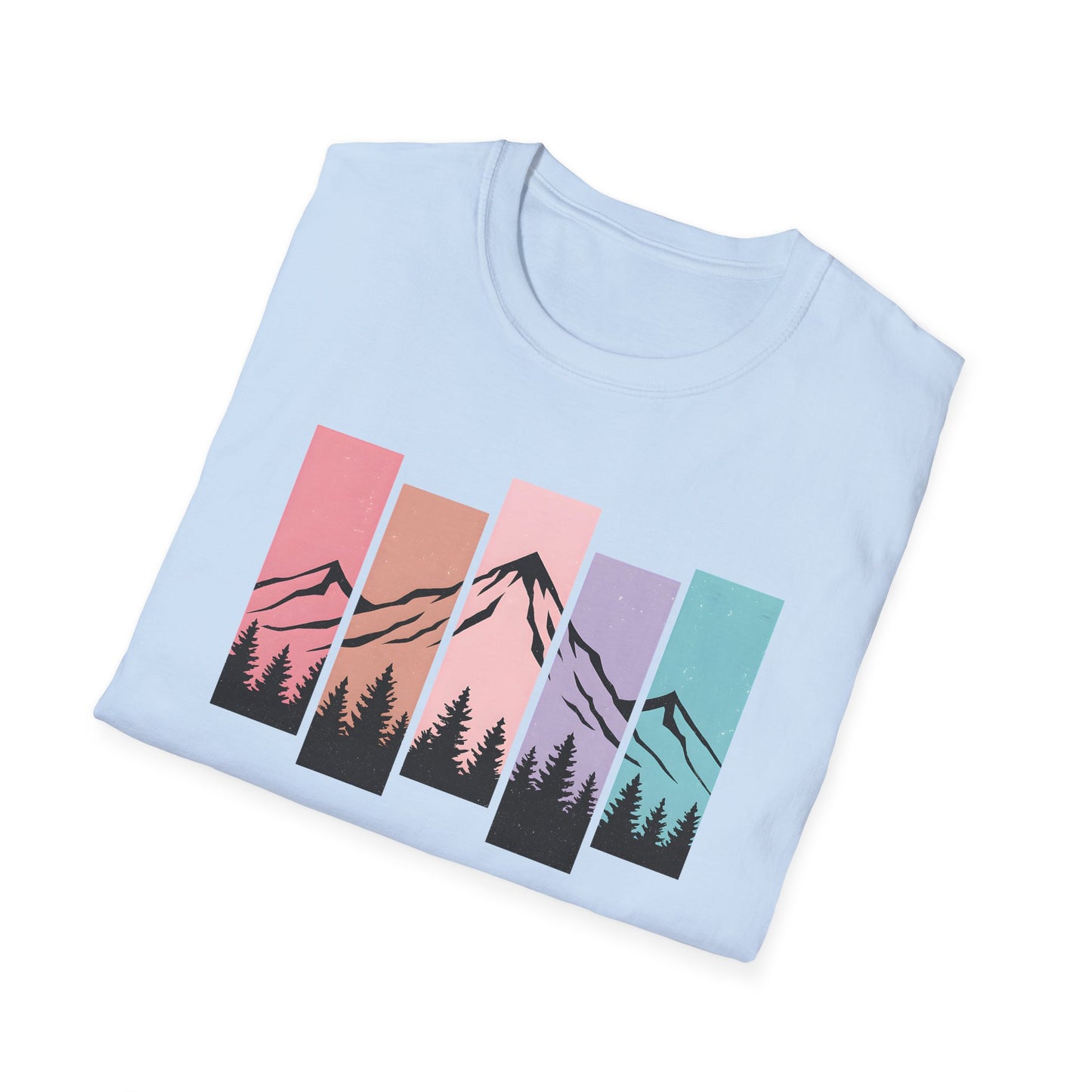 Retro Sunset Vertical Pastels T-shirt