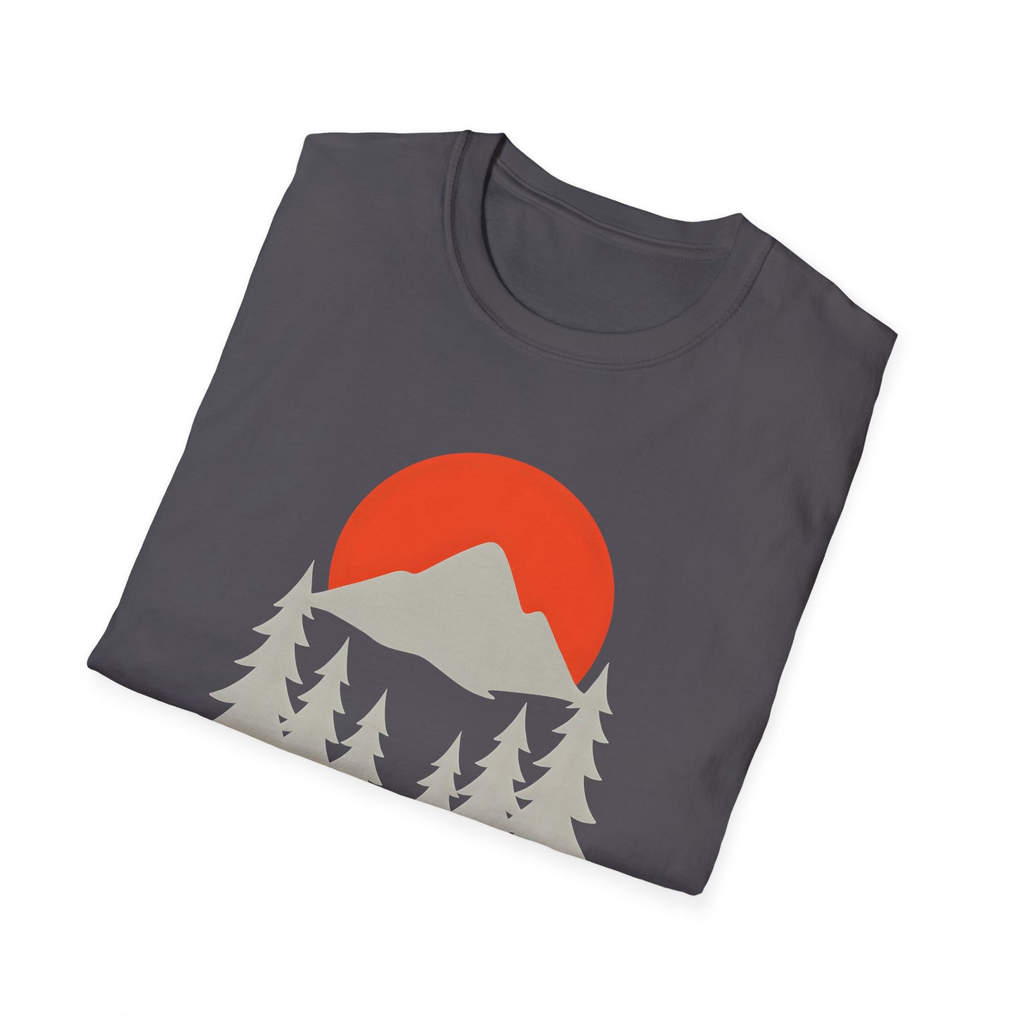 Grey Mountain Silhouette At Sunset T-shirt
