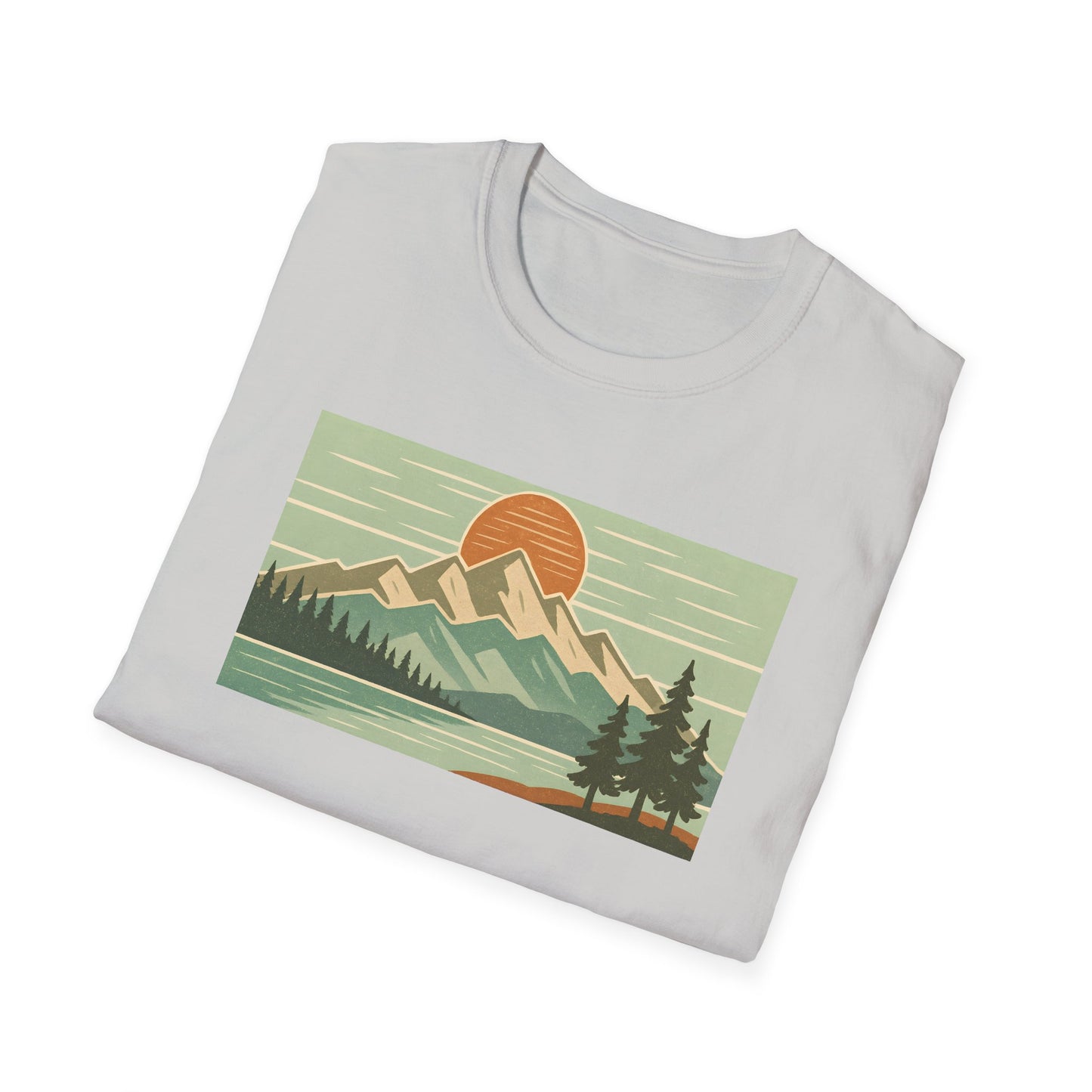 Retro Midday Mountain Peak T-shirt