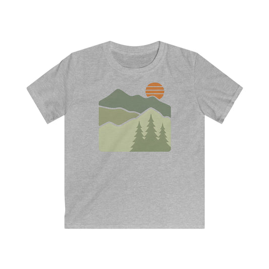 Children’s Striped Sun Over Mountain Layers T-shirt