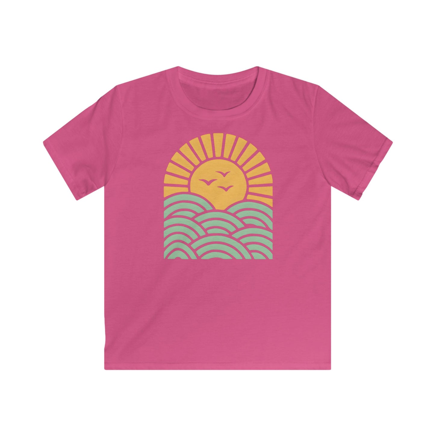 Children’s Sunrise Over Serene Waves T-shirt