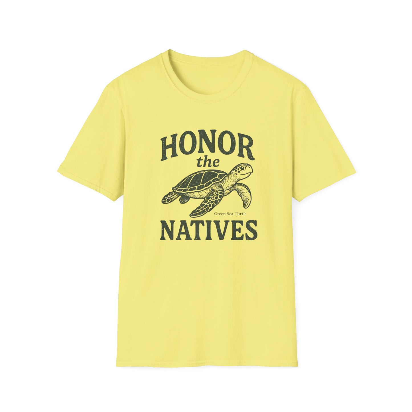 Honor The Natives Green Sea Turtle