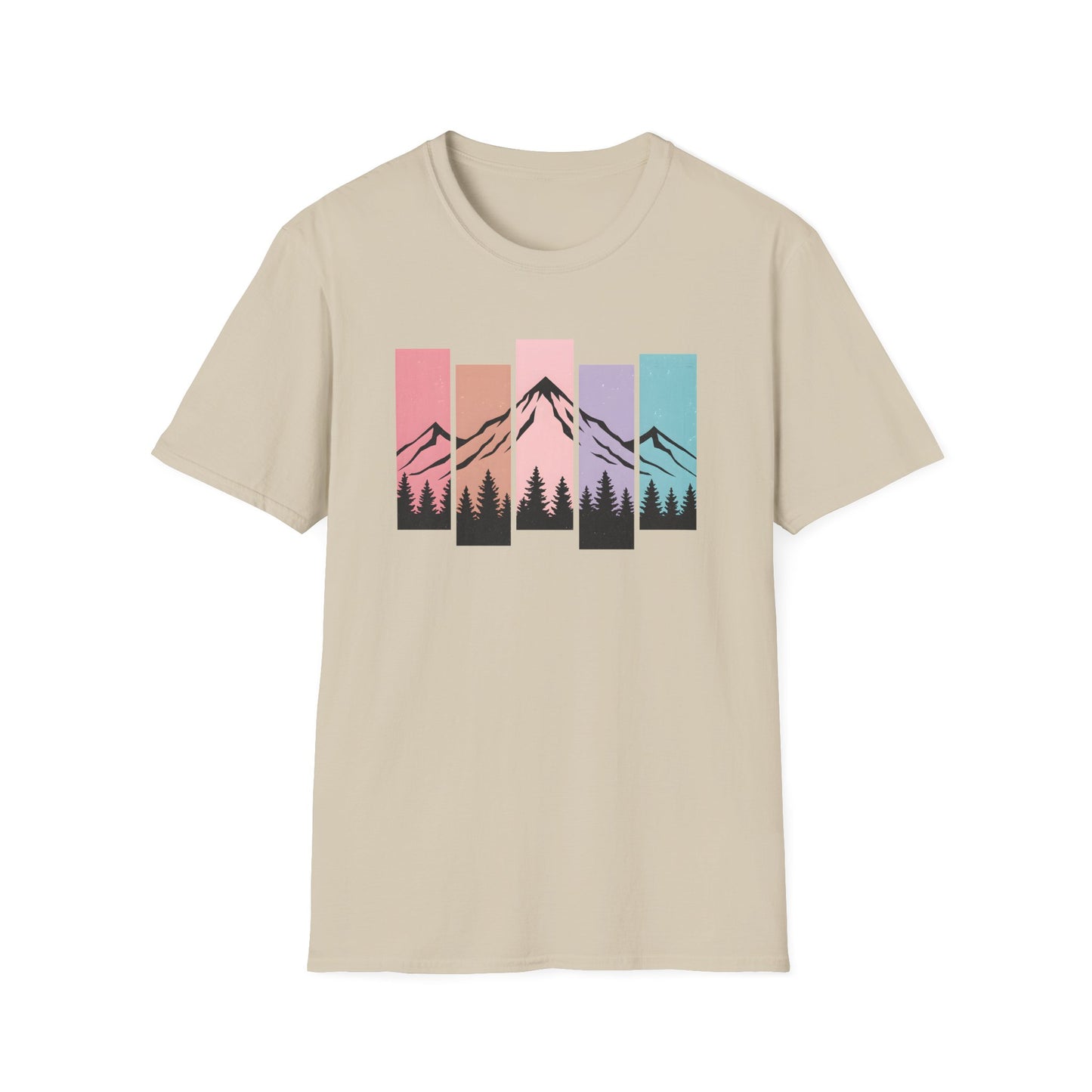 Retro Sunset Vertical Pastels T-shirt