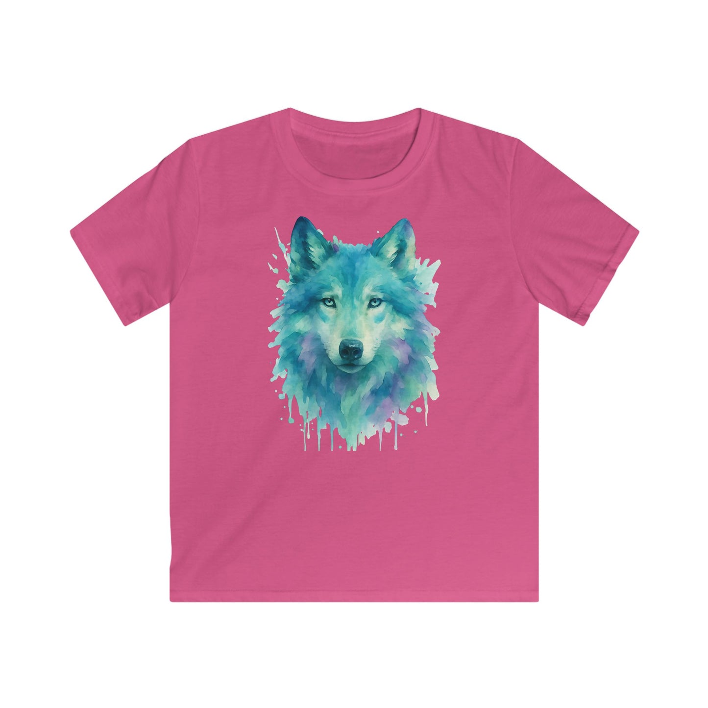 Children's Watercolor Wolf T-shirt
