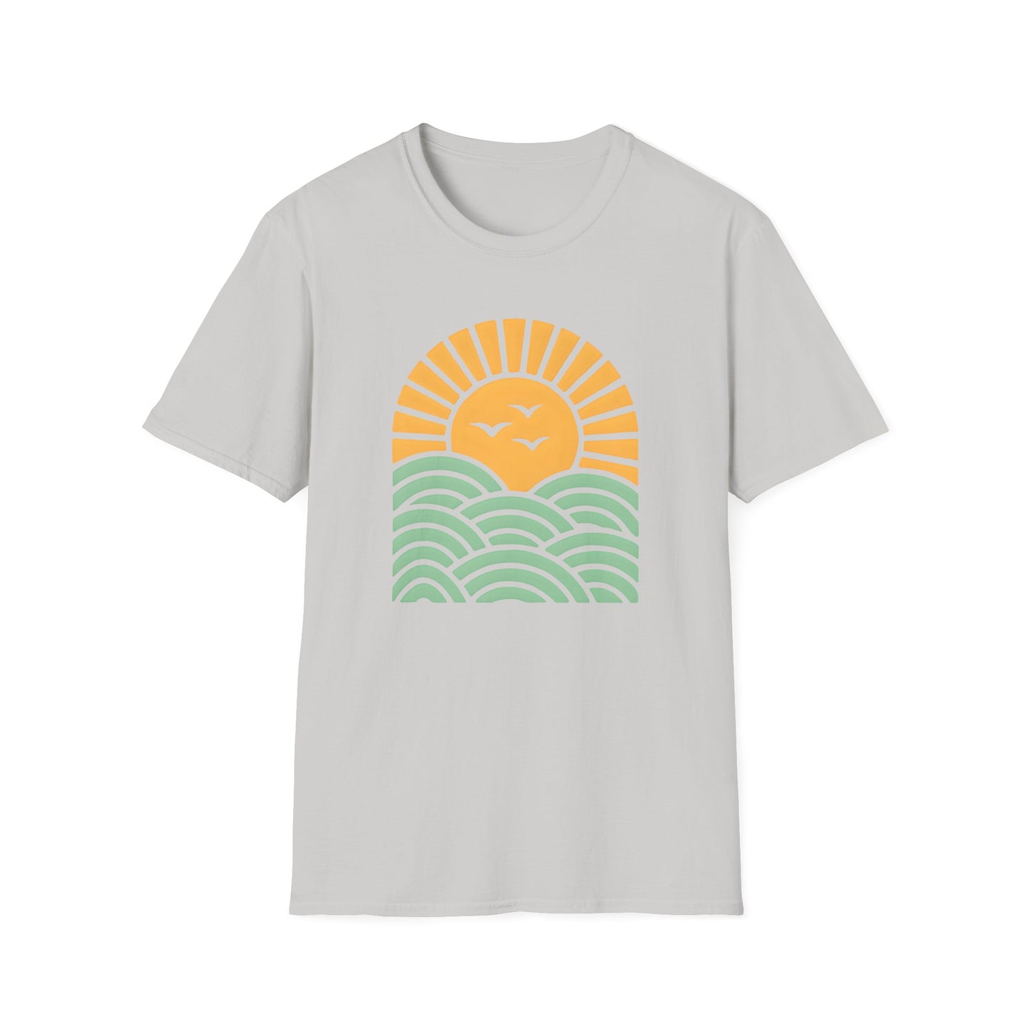 Sunrise Over Serene Waves T-shirt
