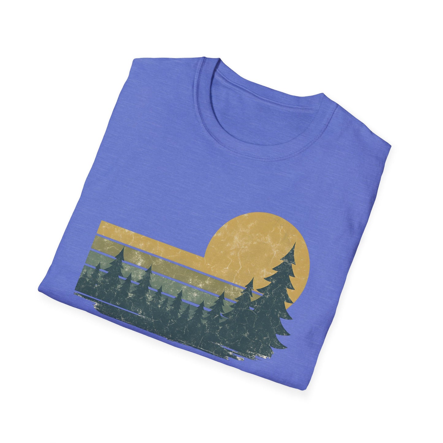 Golden Forest Retro Sunset