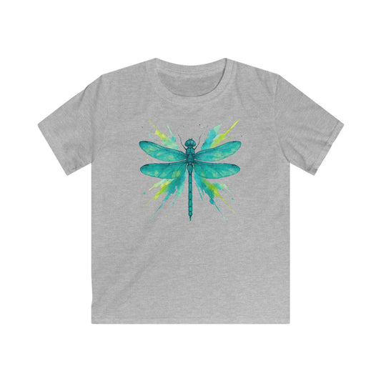Children's Dragonfly Teal Splash T-shirt