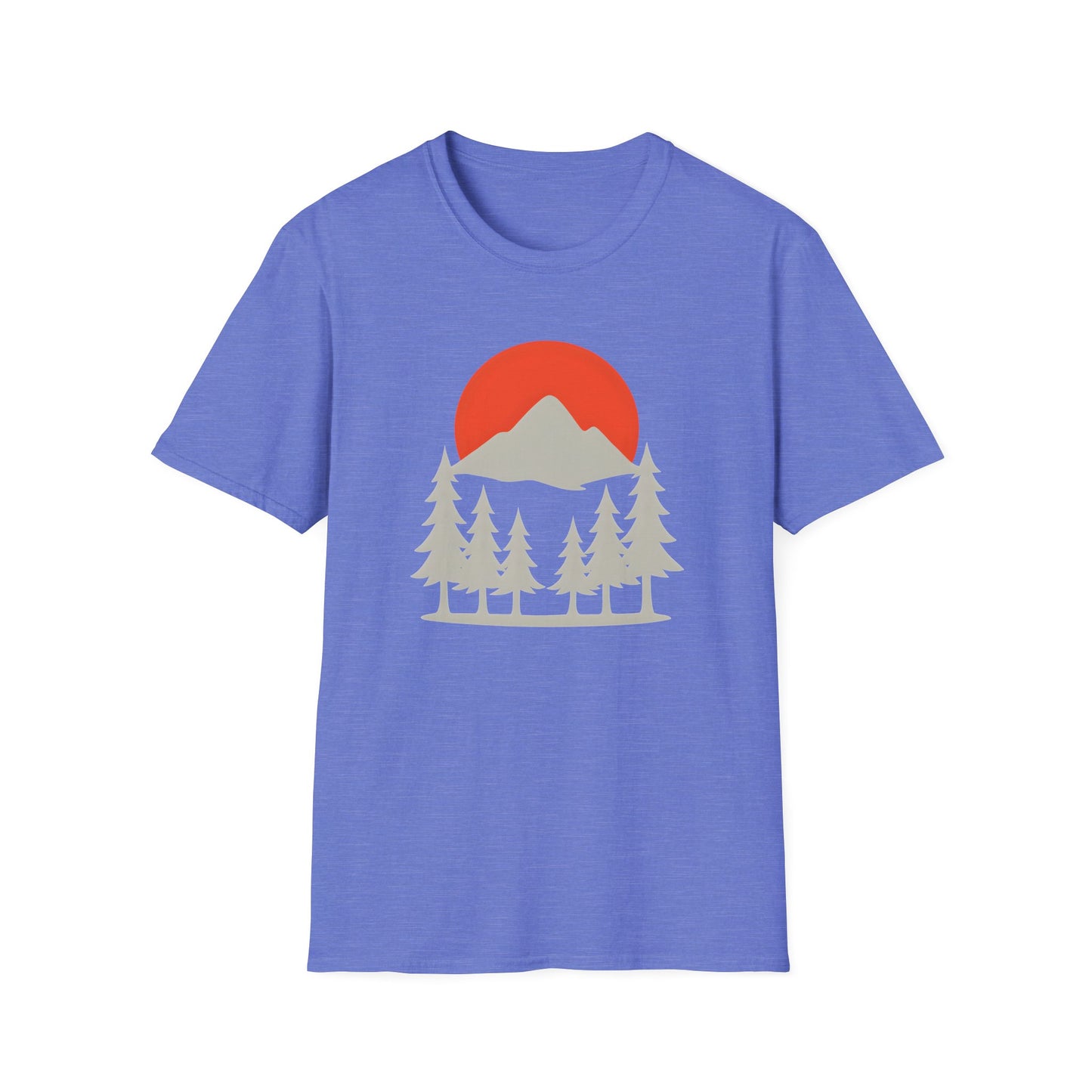 Grey Mountain Silhouette At Sunset T-shirt