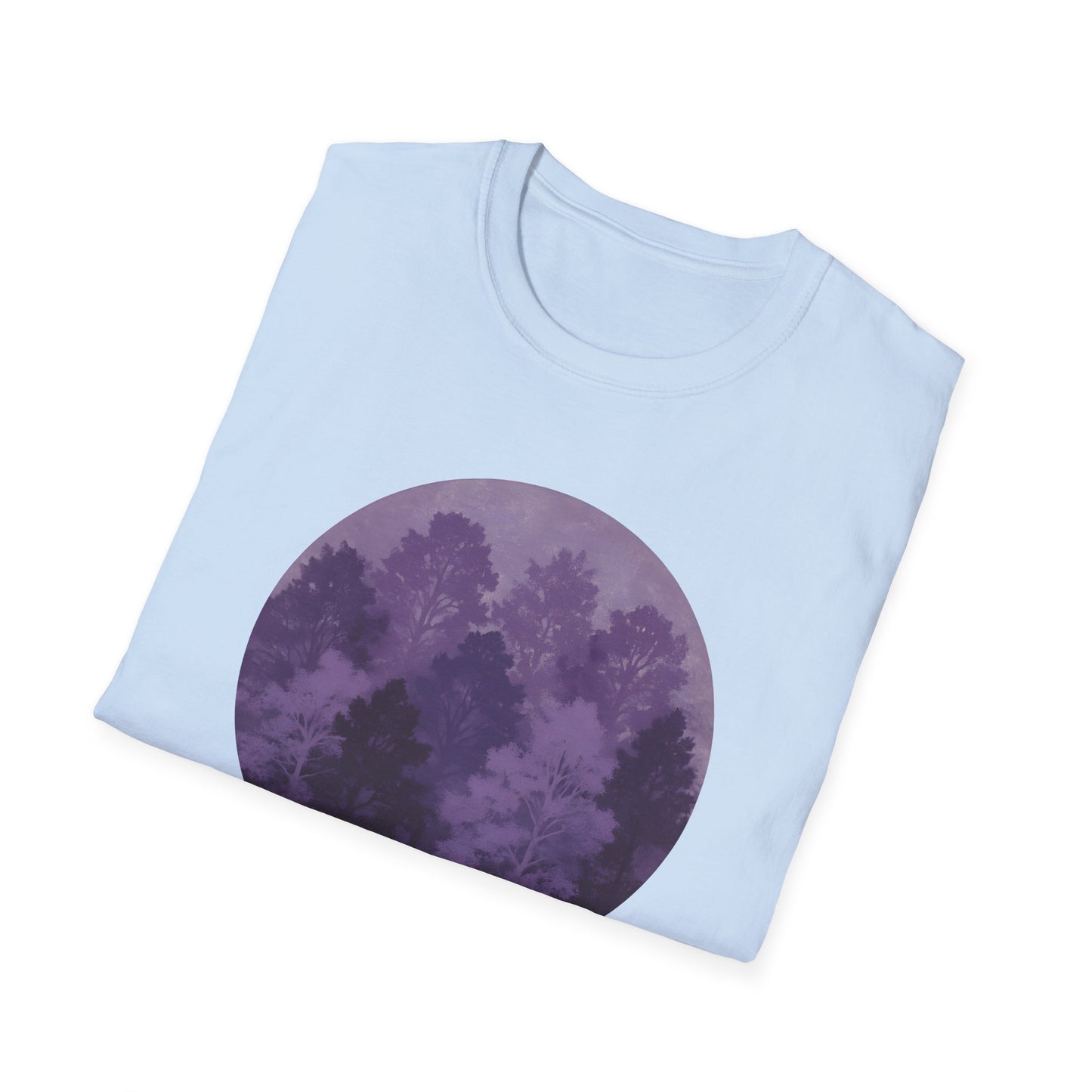 Purple Forest Oil Painting T-shirt