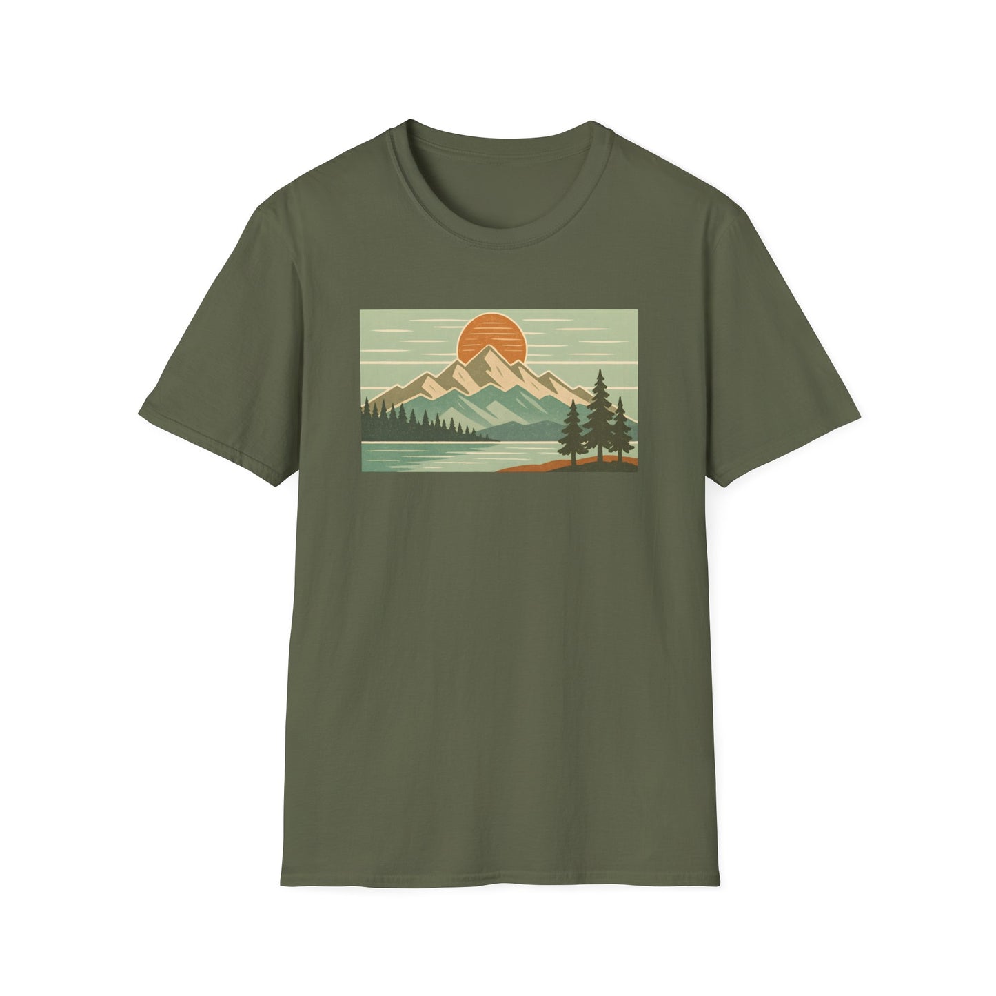 Retro Midday Mountain Peak T-shirt
