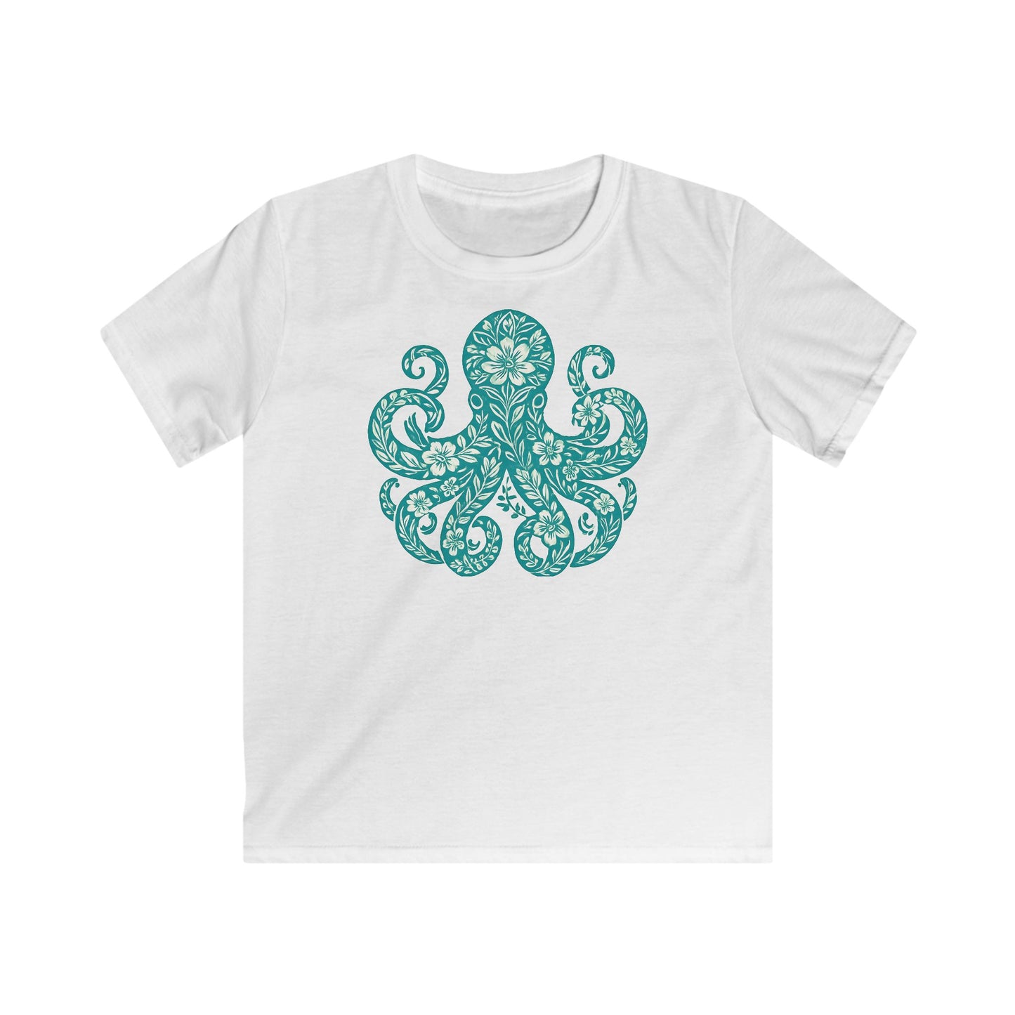 Children's Flowery Octopus T-shirt