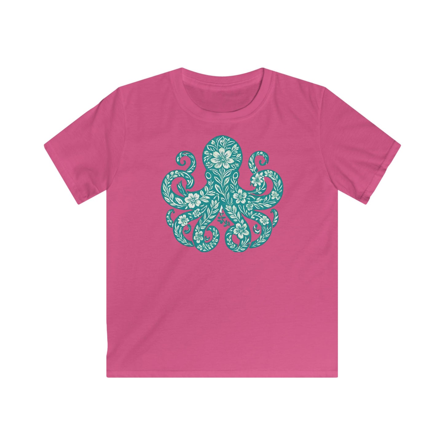 Children's Flowery Octopus T-shirt