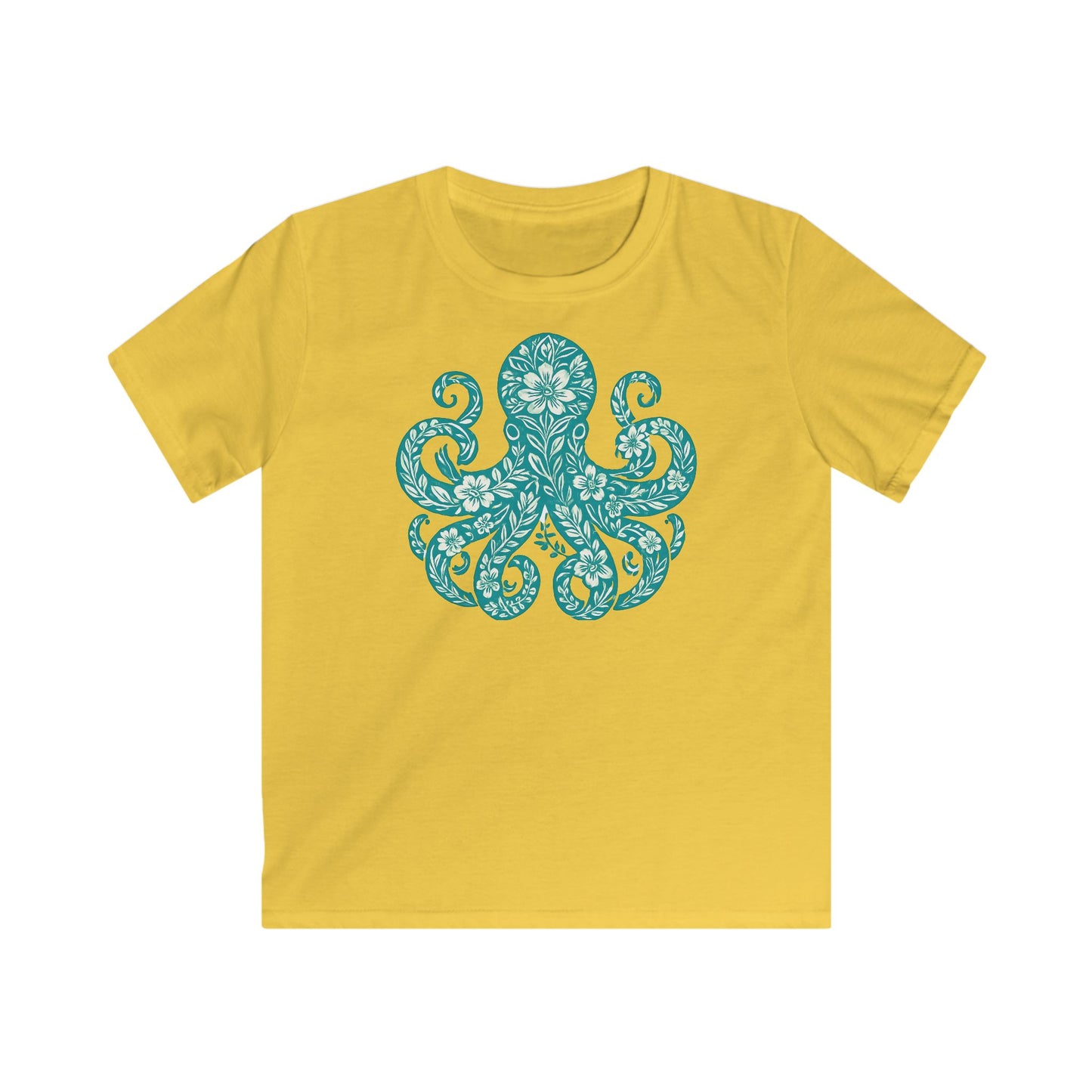 Children's Flowery Octopus T-shirt