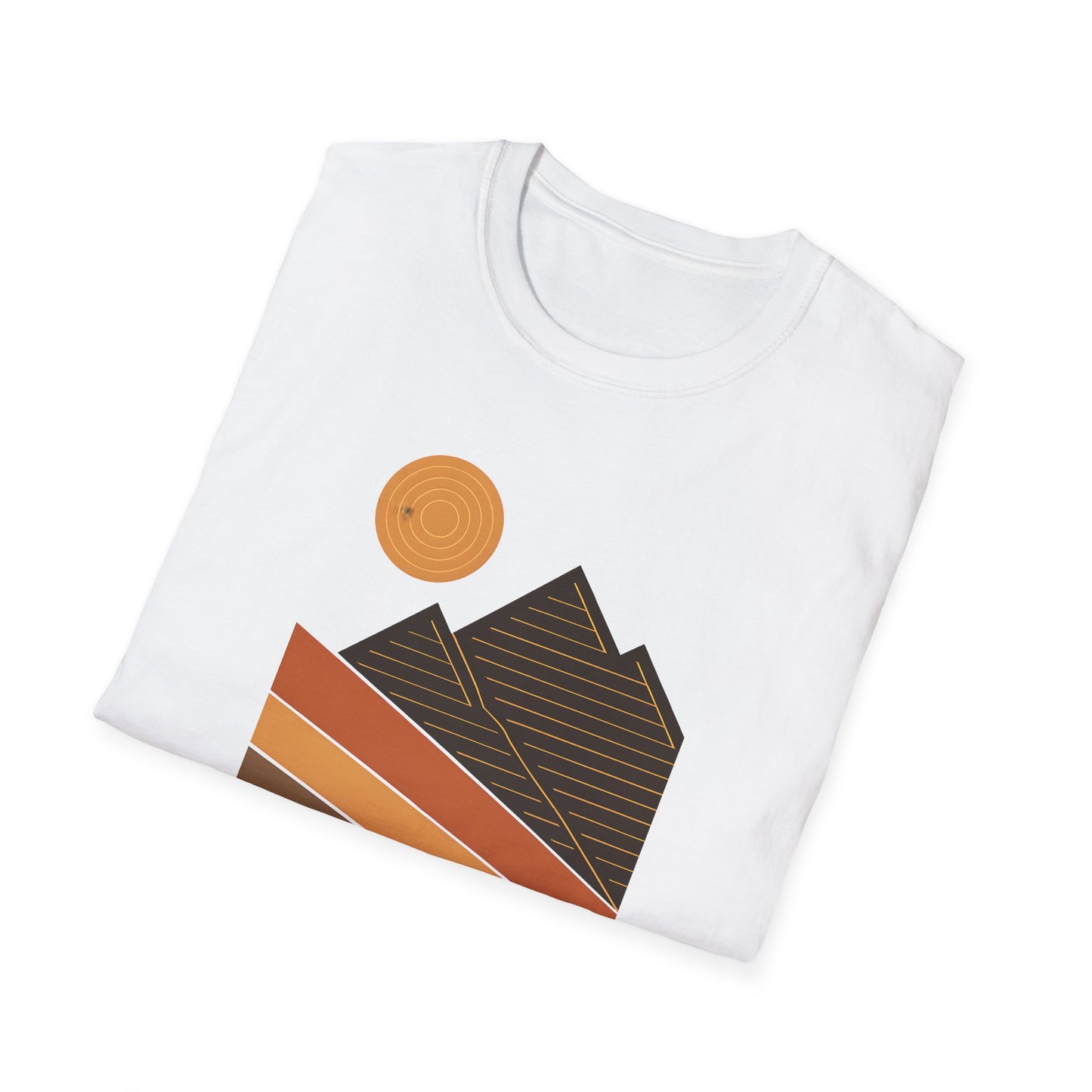 Geometric And Topographic Landscape T-shirt
