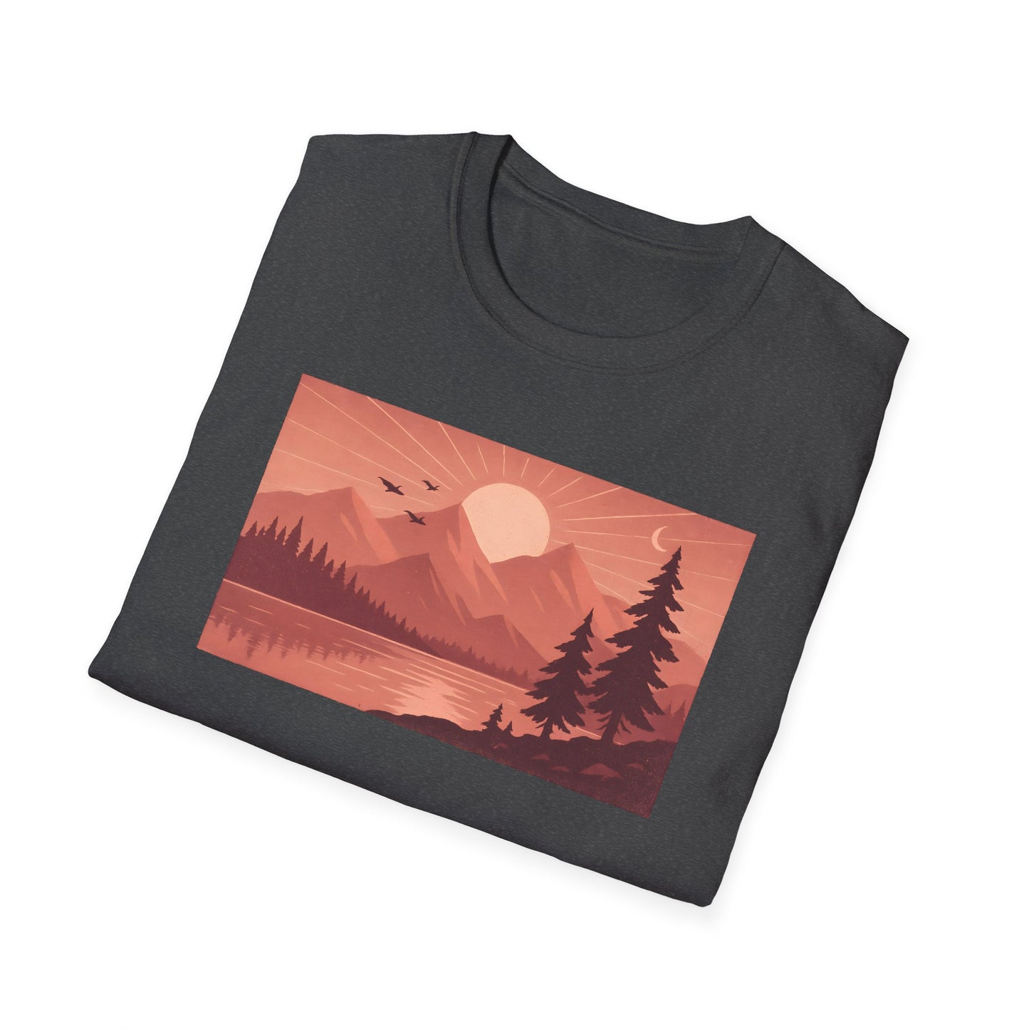 Mountain Lake Landscape Pinkscale
