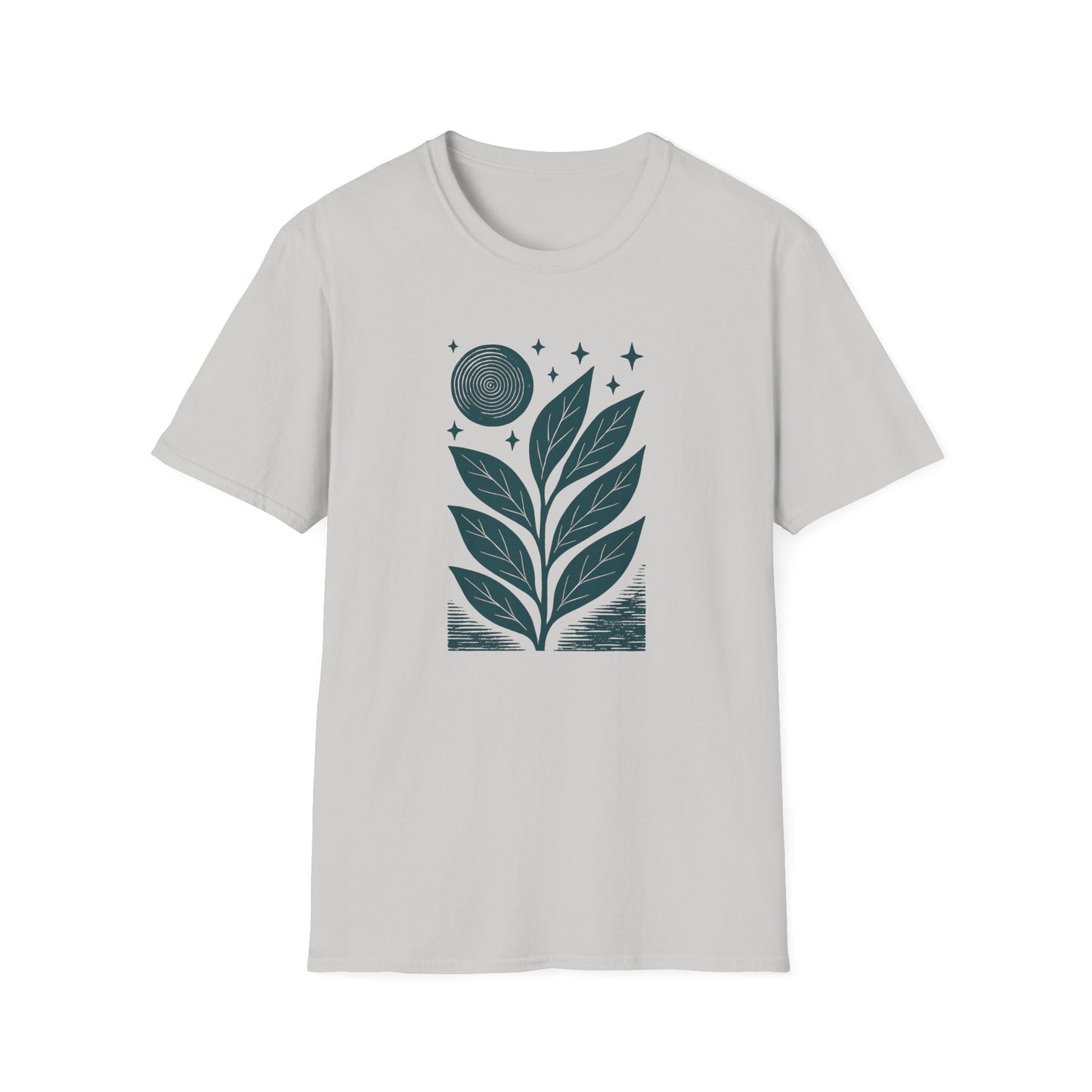 Celestial Leaves Under Moon Glow T-shirt
