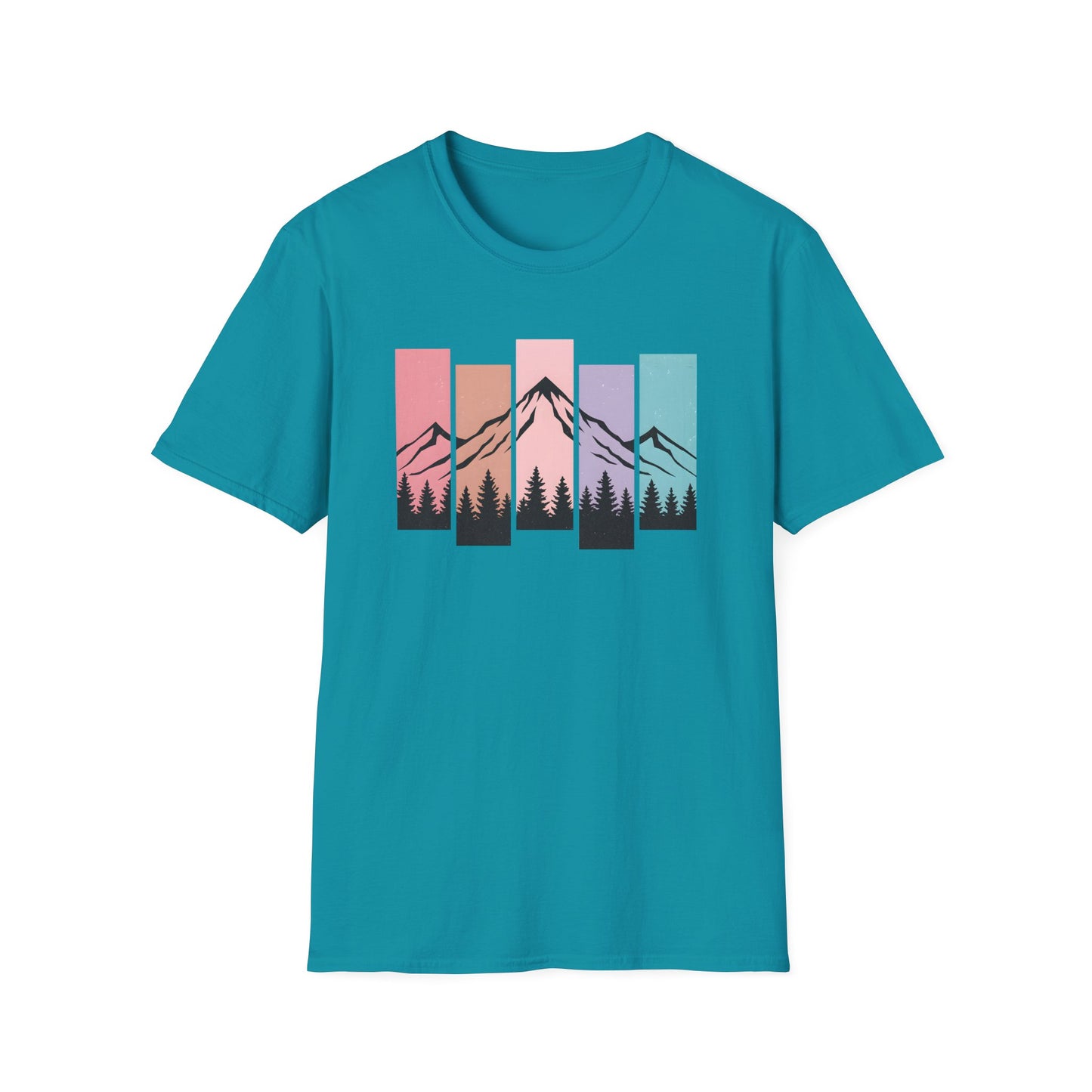 Retro Sunset Vertical Pastels T-shirt